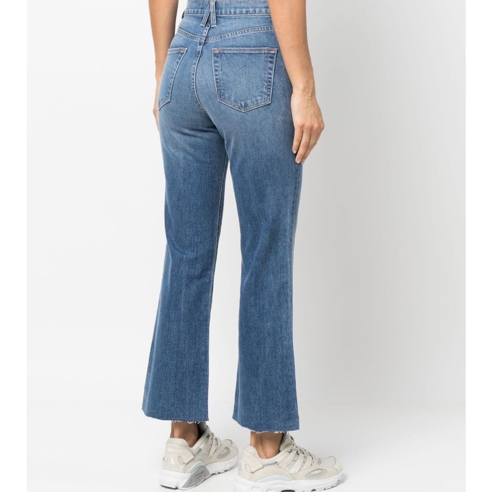 SLVRLAKE FRANKIE High Rise Crop Flare Jeans in Better Days size 30
